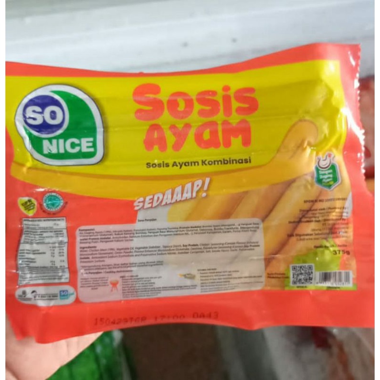 

Sosis ayam So nice 375g