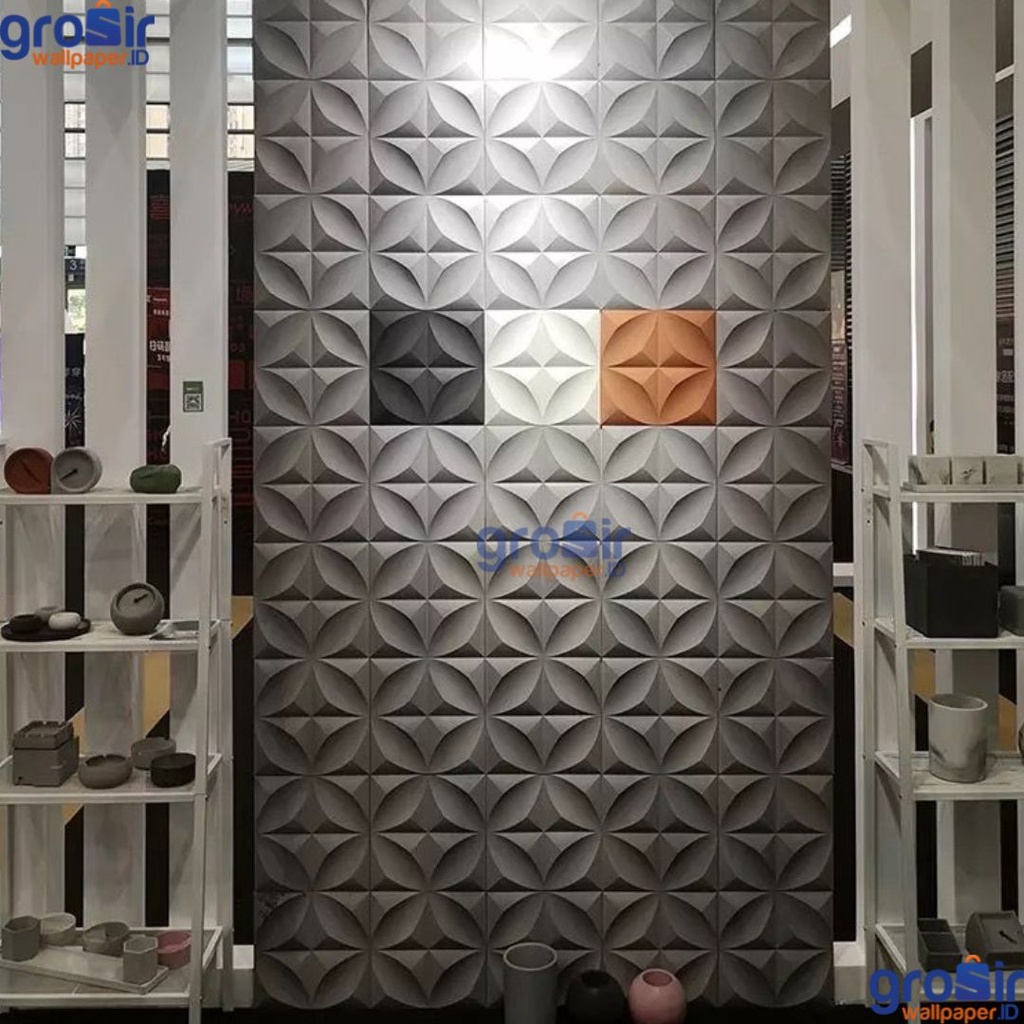 (COD) Termurah Wallpaper Dinding 3D Brick Bata Batik Foam Tebal 6MM Ukuran 70x70 Wallfoam Premium High Quality