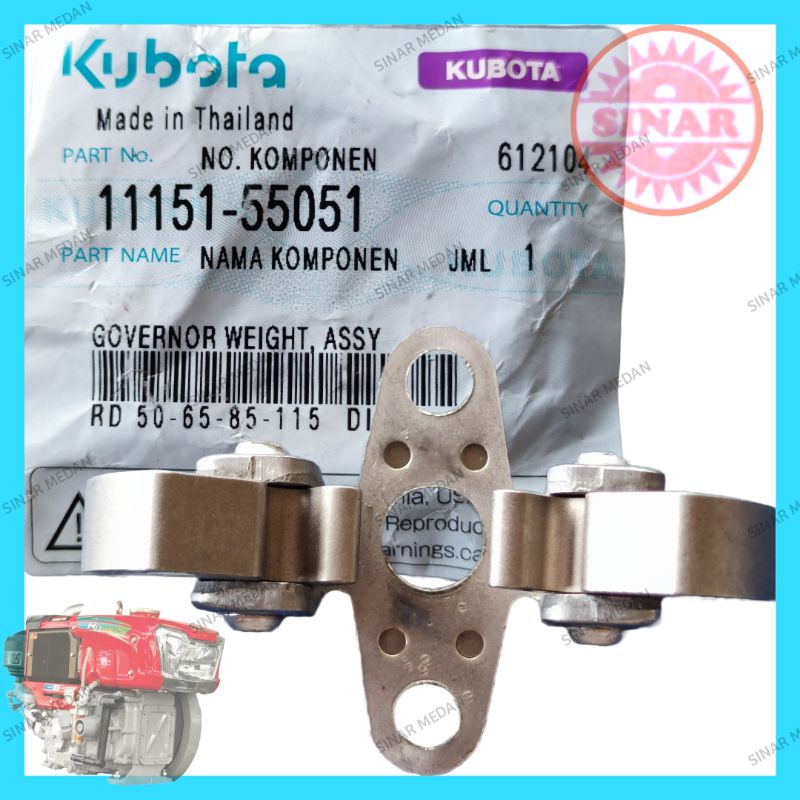 KUBOTA RD85 DI GOVERNOR WEIGHT ASSY RD 55 65 75 85 105 115