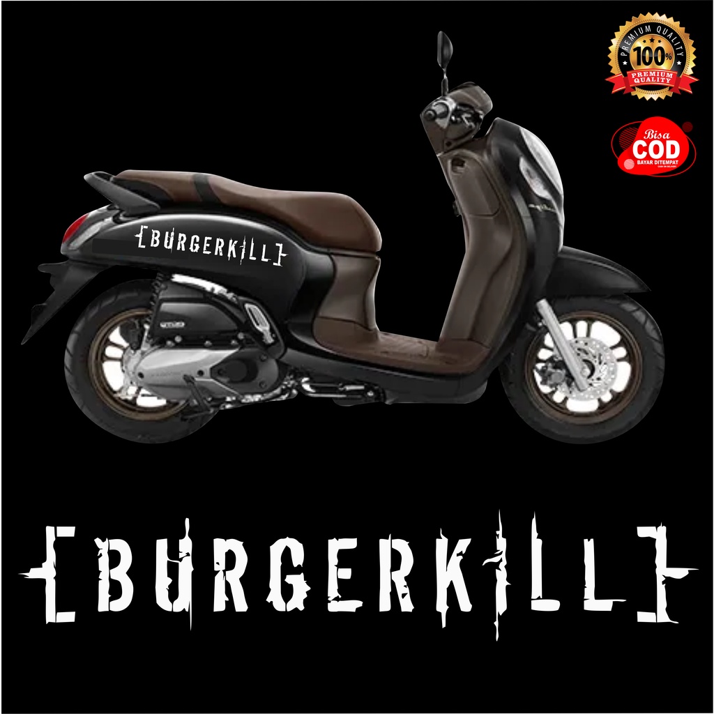 BURGERKIL STRIPING STICKER CUTTING SCOOPY 2018 - 2020 KEREN