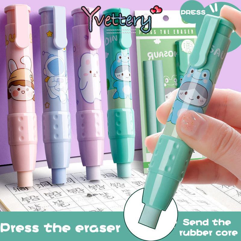 

COD❤️ Zumoo Mechanic Eraser Cute 1.0 / Penghapus mekanik Cute FREE 2 pc Refill / Retractable Cute Eraser Korean Style Penghapus Pensil Bentuk Pen Shape Eraser-yy