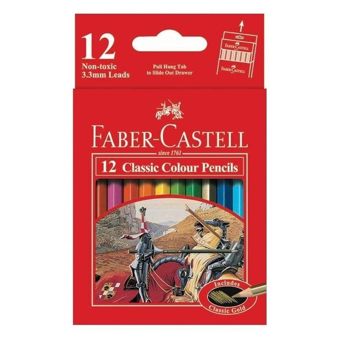 

Pensil Warna Faber Castell 12 Pendek Classic ECO Pencils