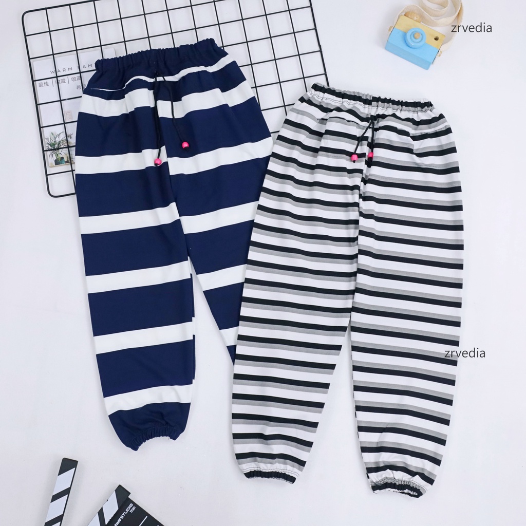 Jogger Motif Uk 7-8 Tahun / Joger Pants Celana Panjang Anak Perempuan Laki Import Grosir