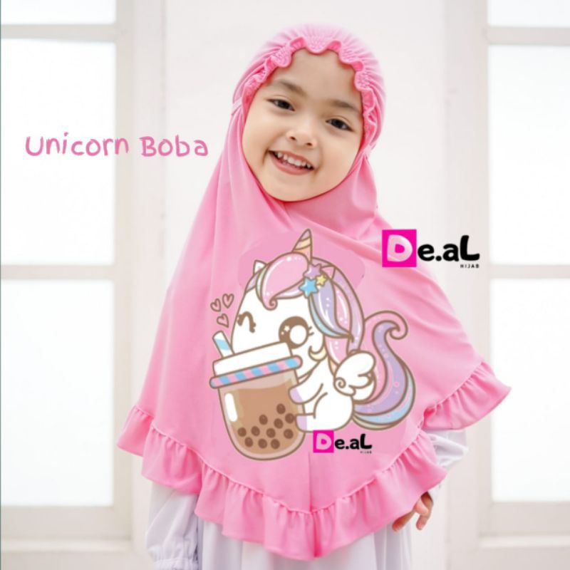 HIJAB ANAK 3-6th BOBA PONY ORI DE.AL