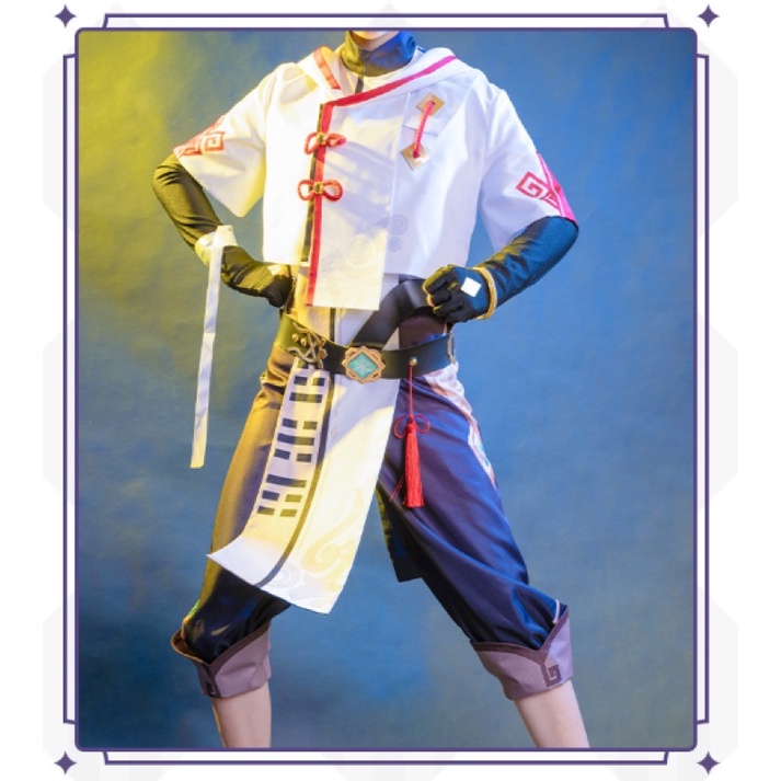 New Game Genshin Impact Chongyun Uniform Outfit Cosplay Costume Chun Yun Halloween Party Fancy Dress For Men Women