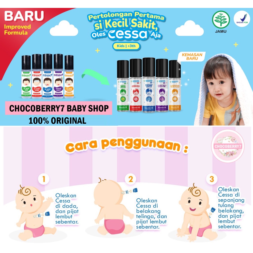 Paket Hemat Cessa KIDS isi 5 varian ANAK 3 Tahun ke atas Cessa Paket KIDS