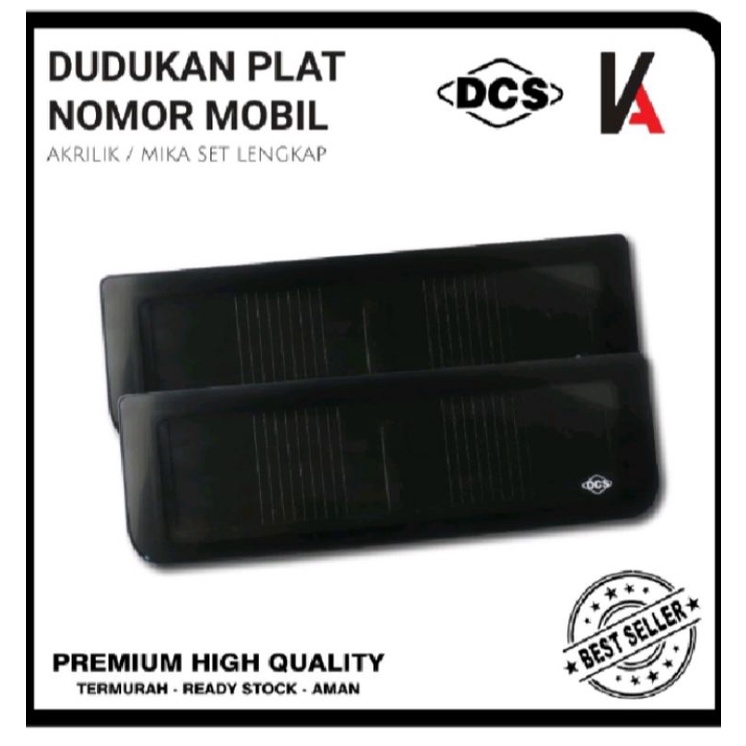 COVER DUDUKAN TATAKAN TEMPAT PLAT NOMOR MOBIL AKRILIK MODEL SLIM