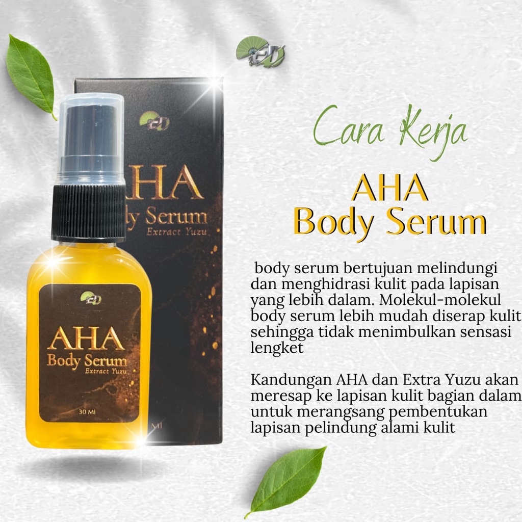 ELD AHA Body Serum With Extract Yuzu / Body Serum / Serum Badan / Serum Pemutih / Serum Whitening