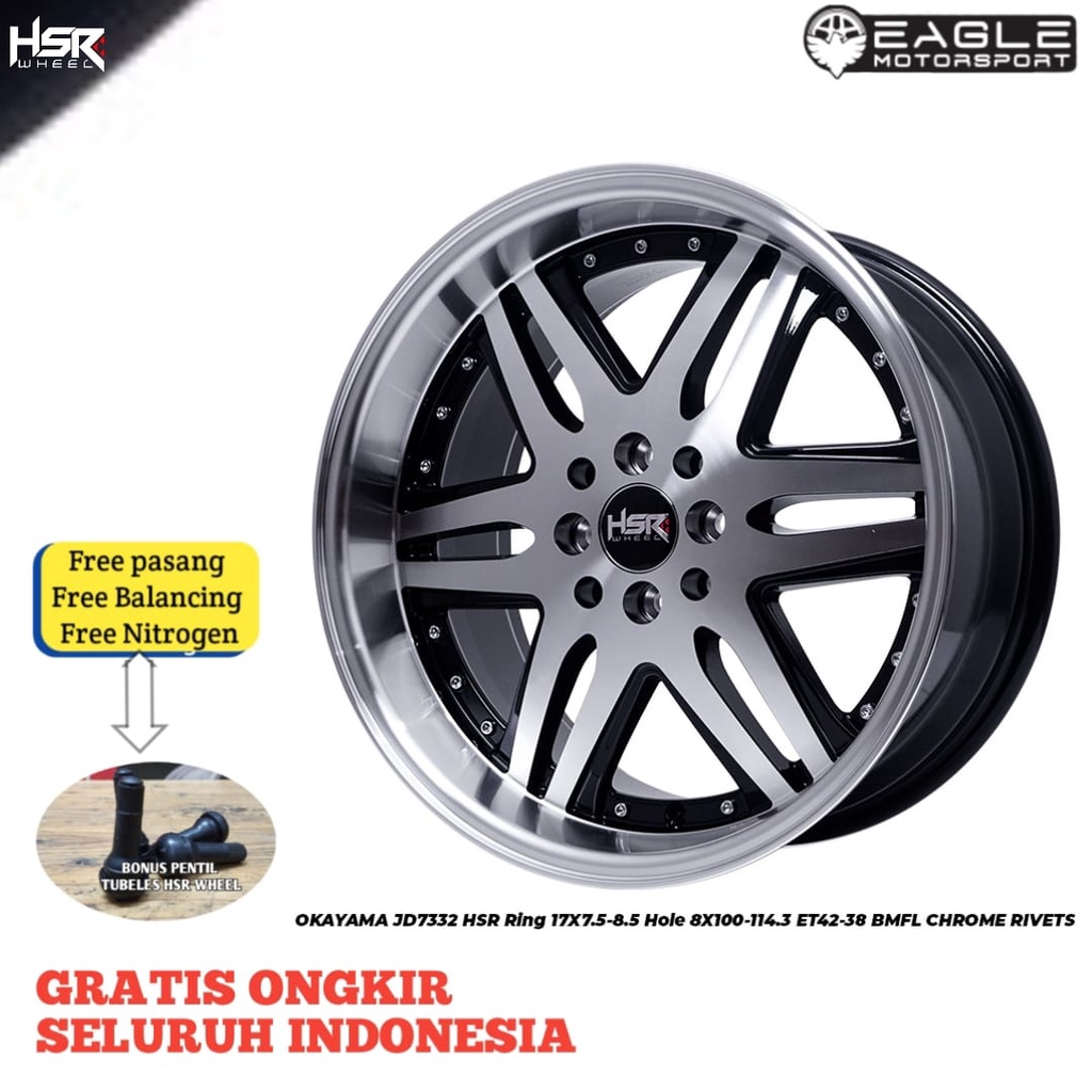 VELG MOBIL CELONG R17 RING 17 HSR OKAYAMA VELG AVANZA XENIA CALYA SIGRA
