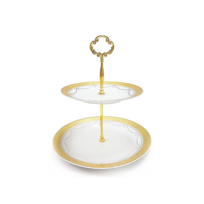 ⭐BISA COD⭐ Piring Saji Susun Vicenza P24 Wadah Kue Makanan Kering