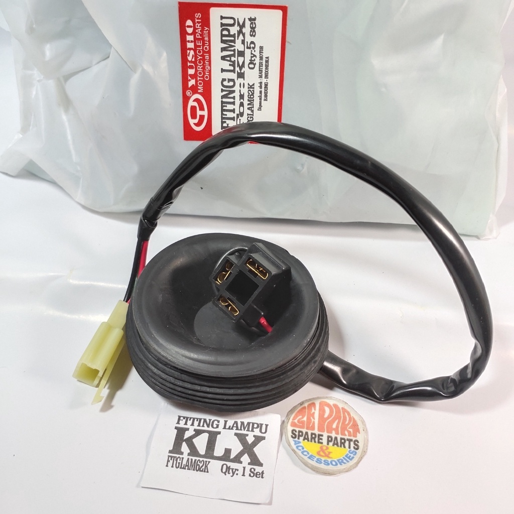 Cop Fiting lampu bohlam depan Kawasaki KLX