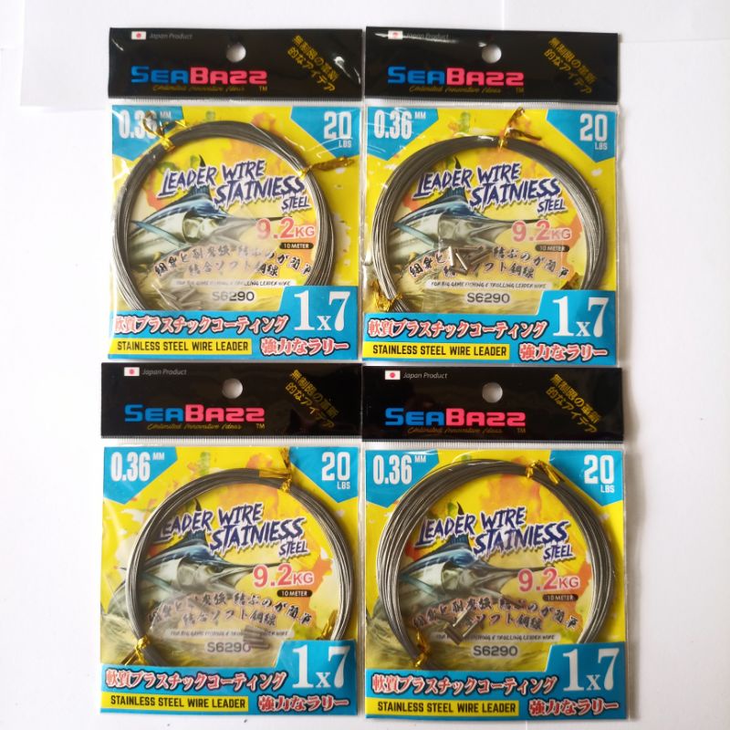 SEABAZZ 1x7 WIRE LEADER || KAWAT SELING PANCING