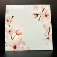 

3pcs tatakan alas motif design warna bunga sakura kotak 22x22 roti kue cake tart bolu kukus chiffon chesee brownies cokelat hadiah roti ulang tahun