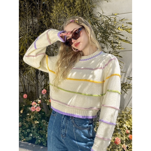 Stripe Knitwear Sweater SHEIN