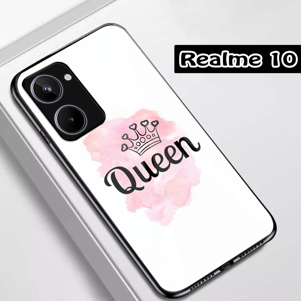 (Q22) Softcase Realme 10 - Softcase Kaca Realme 10 - Case Aesthetic Realme 10 - Case keren Realme 10