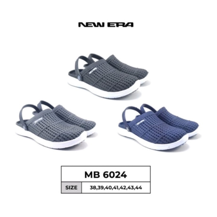 Sepatu Sandal Selop Slip on Anti slip Pria New Era MB 6024