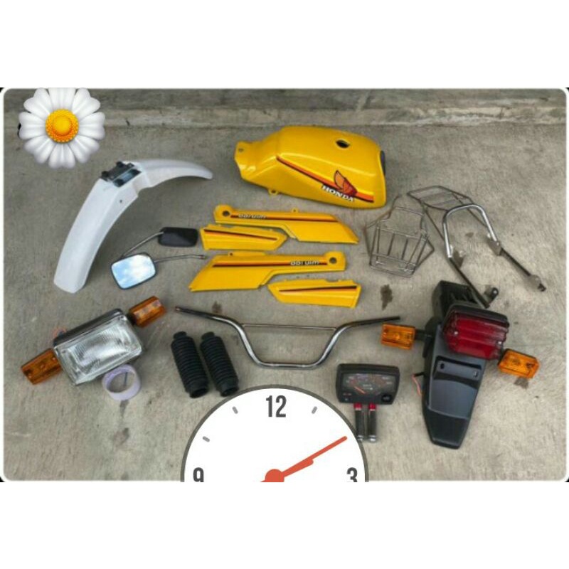 Cover Body Fullset Honda Win 100 Bodi Win 100 Fulset Warna Kuning