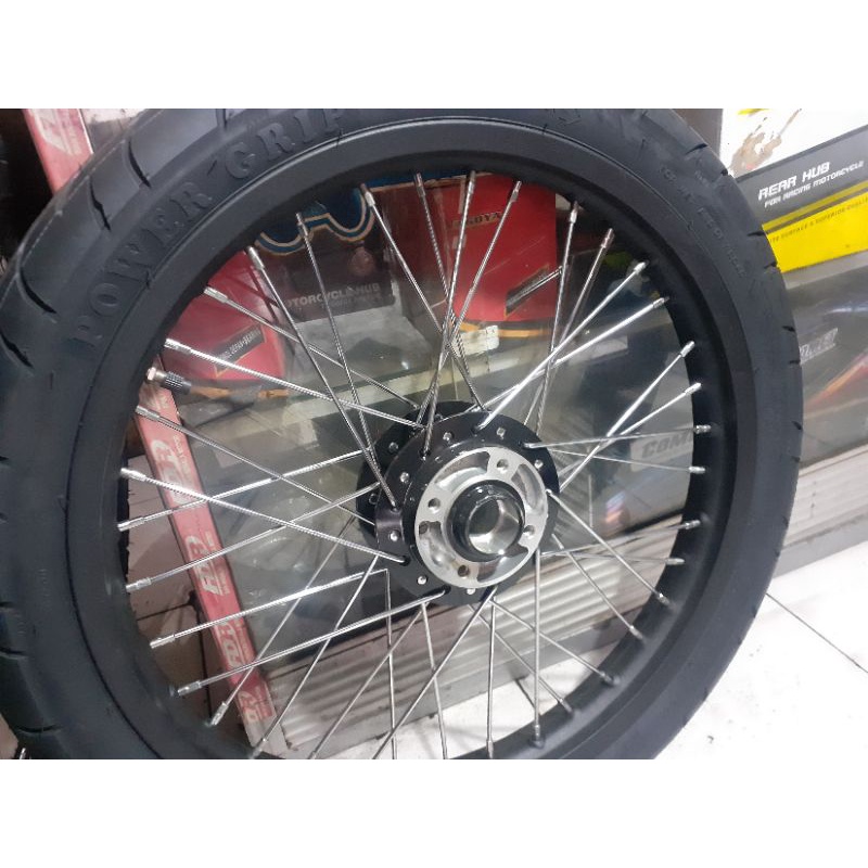 whellset Rx king tromol original velg rx king velk rx king set depan belakang plus ban ring 18