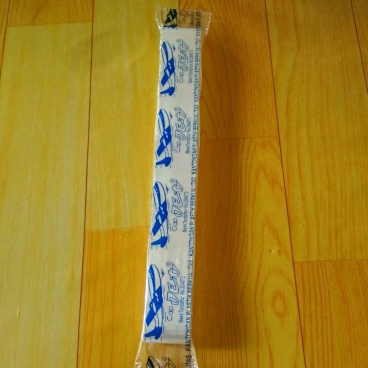 100 M Plastik Roll bening Lebar 3cm Bungkus Bentuk Sarung