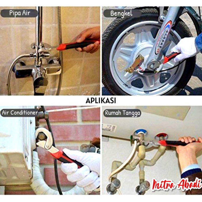 Universal SNAP N GRIP Magic Wrench / Kunci Inggris Serbaguna