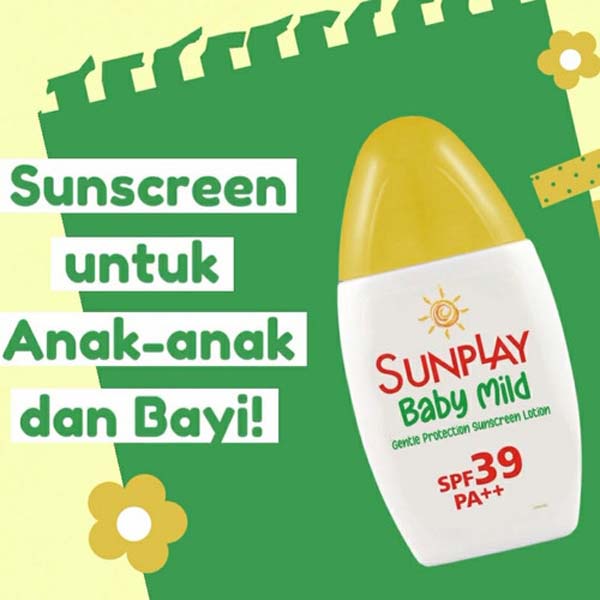 [SPF39 PA++ | SUNSCREEN BAYI &amp; ANAK ANAK] [BPOM] SUNPLAY BABY MILD SUNSCREEN LOTION SPF39 PA++ UVA/UVB 30ml