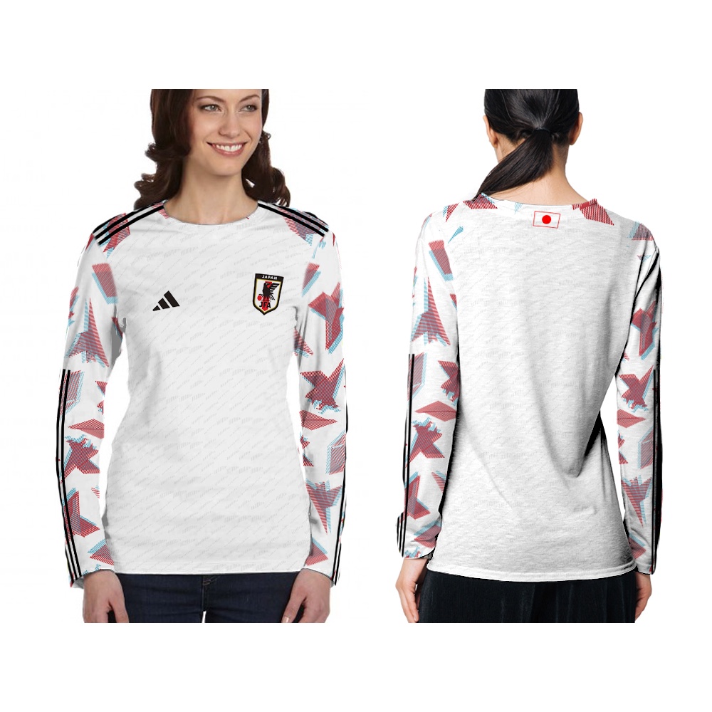 [Tinishop] Kaos Jersey Wanita Piala Dunia 2022 Japan | Kaos Wanita Piala Dunia Lengan Panjang Fullpr