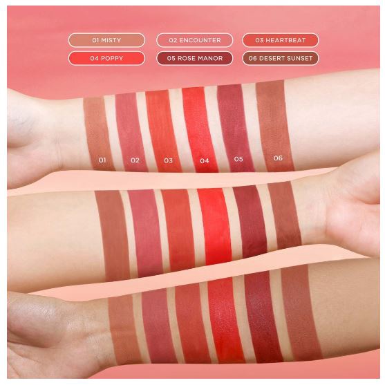 DAZZLE ME Misty Matte Lip Cream | Silky Kiss Lip Matte Non Sticky 12 Jam Tanhan Air ala kore