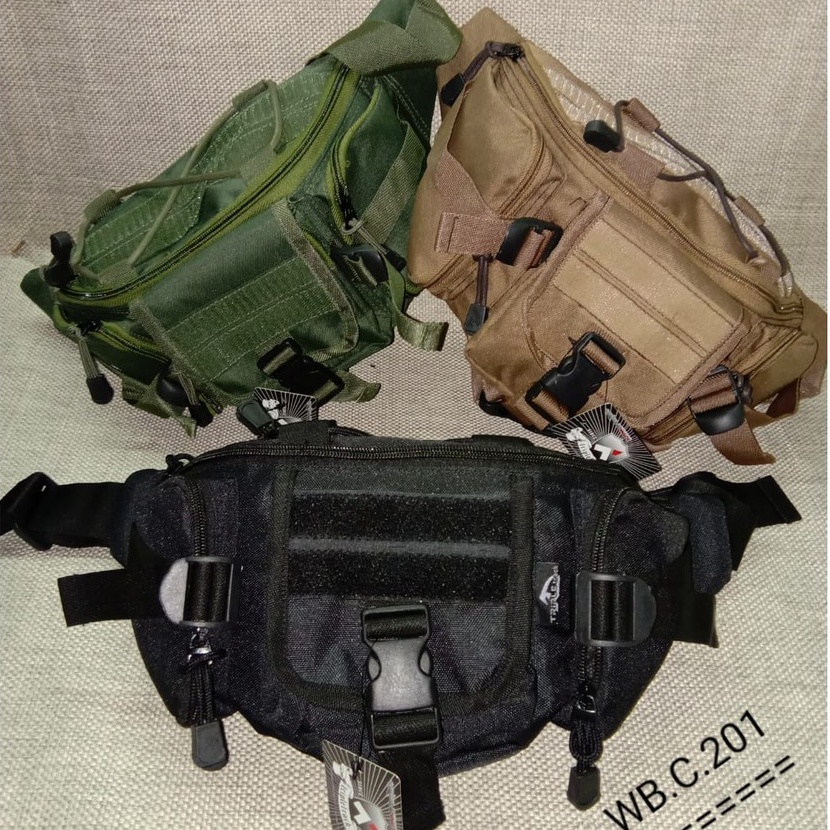 BIG SALE!! Waistbag Army Loreng TACTICAL ( HARGA GROSIR ) Model Pinggang dan Slingbag