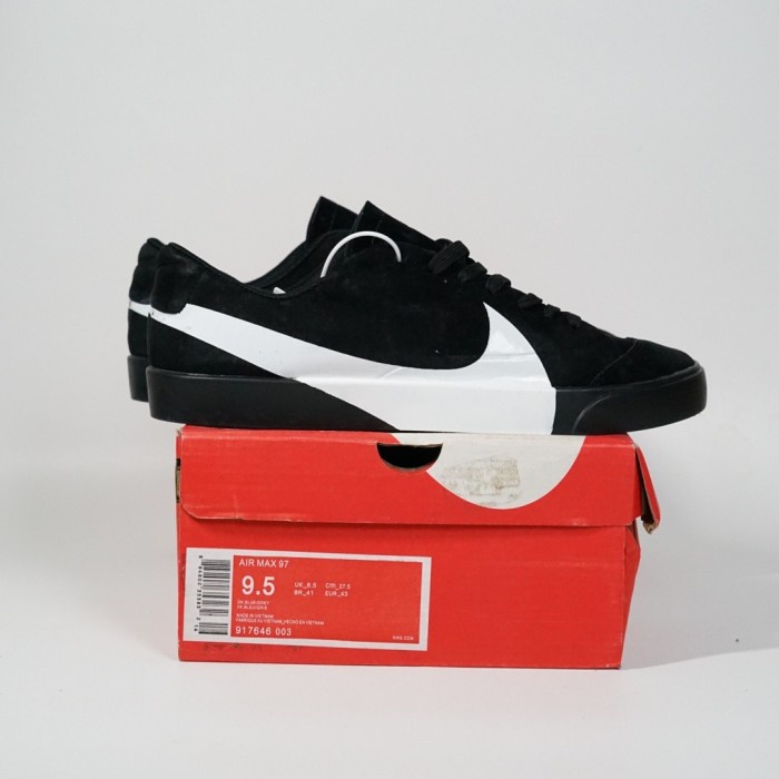 Sneakers Sepatu Nike Blazer City Low LX Black White Branded