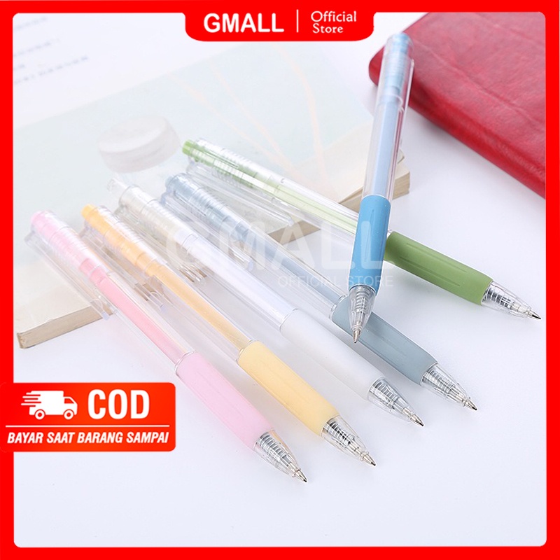 

6pcs Pulpen Gel Tinta Hitam Pen Pena Warna Warni Pastel Aesthetic GM-ST0021