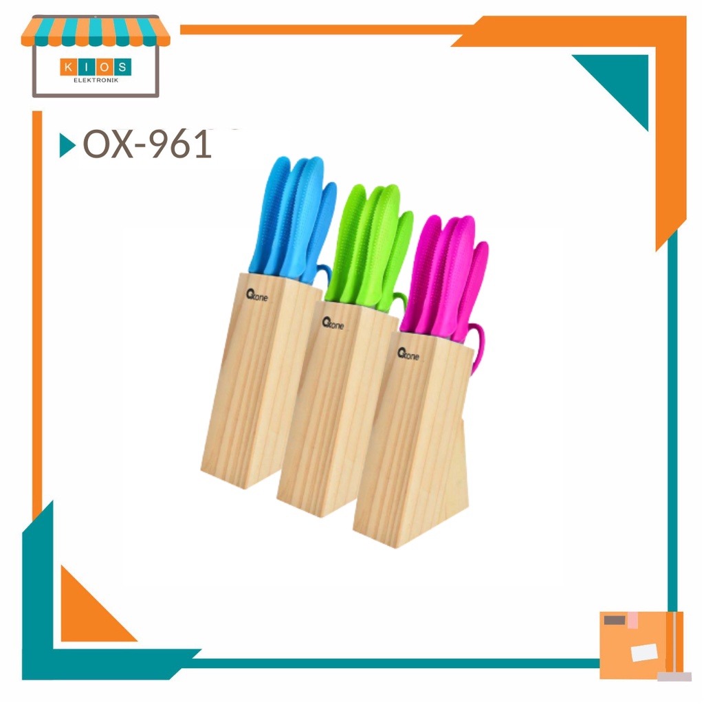 OXONE OX-961| PISAU DAPUR SATU SET | TAJAM & BARU | BERKUALITAS | MUDAH DIBERSIHKAN