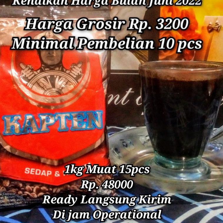 

[I-64 ♥] ❤RAYA❤ (ecer & grosir) Kopi Hitam Murni Cap Kapten 60g-siap dikirim