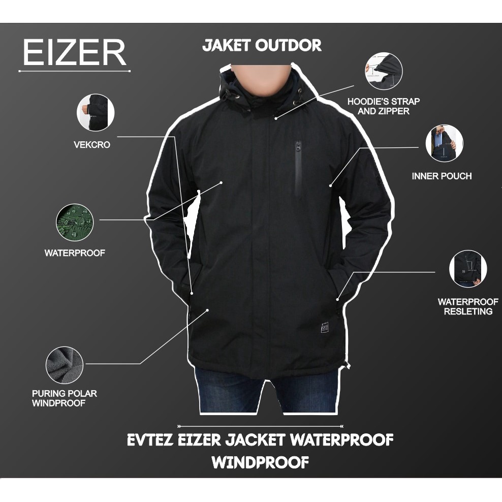 EVREZ Jaket OUTDOR OCYD waterproof Jaket motor dan Jaket Gunung