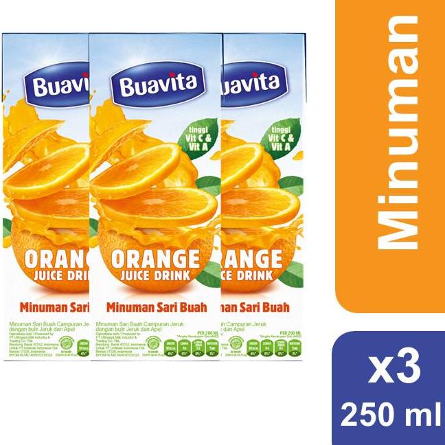 

⇝ Buavita Orange 250ml Multi Pack ゼ