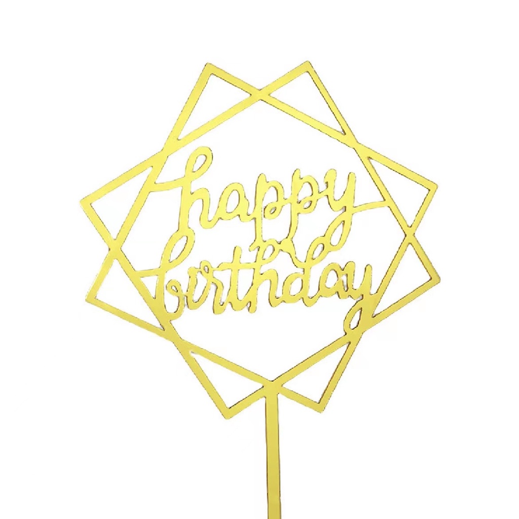 10PCS Cake topper / topper kue akrilik dekorasi ulang tahun dekorasi ulang tahun