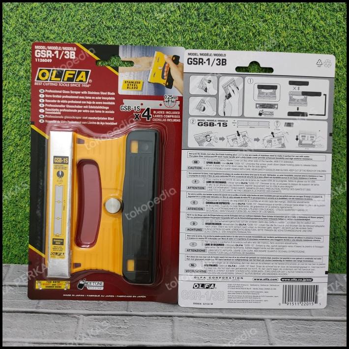 

Promo Olfa Gsr-1/3B Glass Scraper Kaca Scaper Pembersih Noda Isi 3 Blade