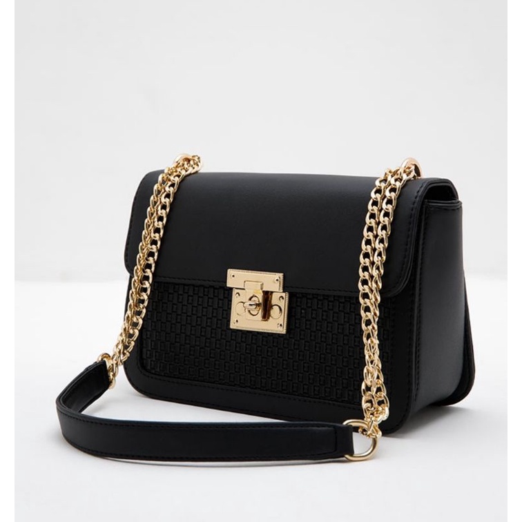 Tas Wanita Sofia Tamila Shoulder Bag Black