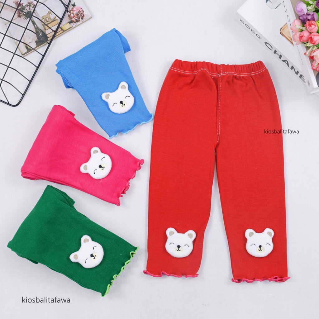 [IMPORT] Legging Dahyun uk Bayi 3-12 Bulan / Celana Panjang Premium Cotton Rib Anak Perempuan Bayi Balita Leging Polos Knit Import babycinnamon