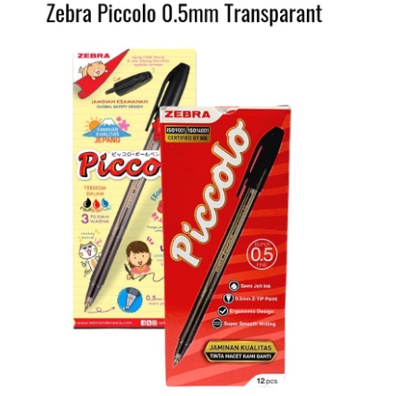 

BS1 - Pulpen Zebra Piccolo Super Fine bolpoint picolo bolpen 0.5 mm RED