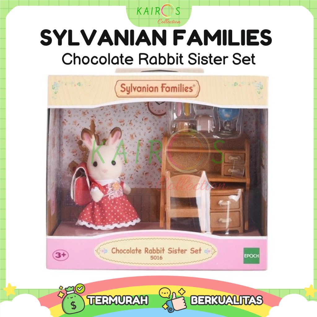 Sylvanian Families Chocolate Rabbit Sister Set