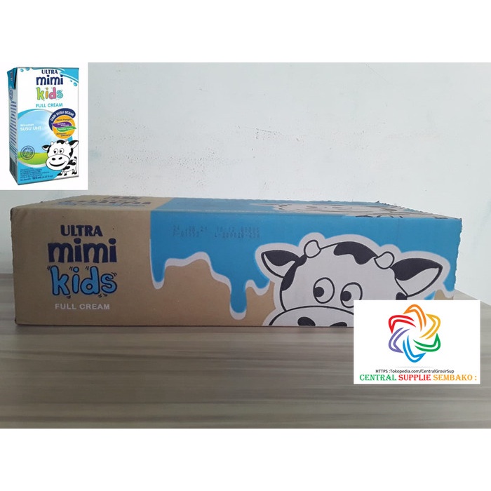 

(BISA COD) Ultra Mimi Kids Full Cream Susu UHT [125ml /40 pcs / 1 karton ]