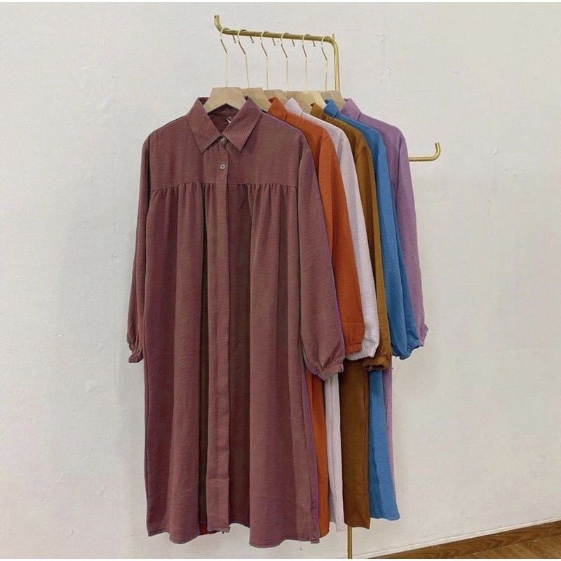 TUNIK CRINCLE AIRFLOW TERBARU/TUNIK AIRFLOW/TUNIK JUMBO