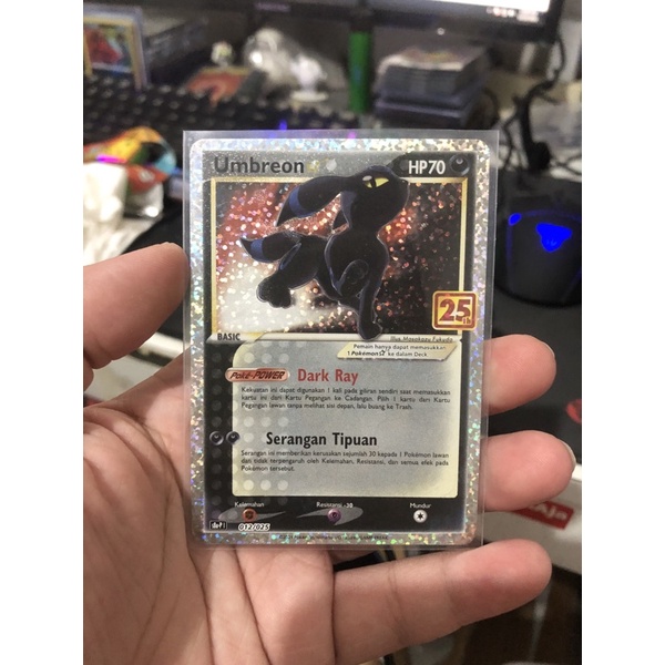 Kartu Pokemon TCG Umbreon PROMO 25th ORIGINAL INDONESIA Pikachu Charizard Mew Anniversary