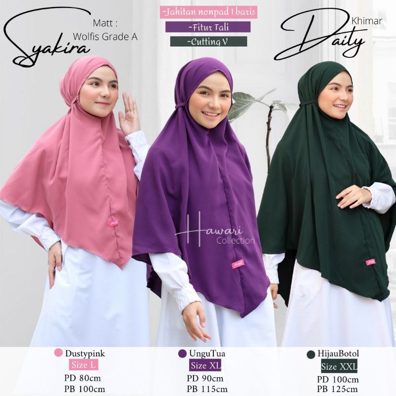 KHIMAR SYAKIA/HIJAB SYAKIRA/JILBAB SYAKIRA ORI HAWARI COLLECTION