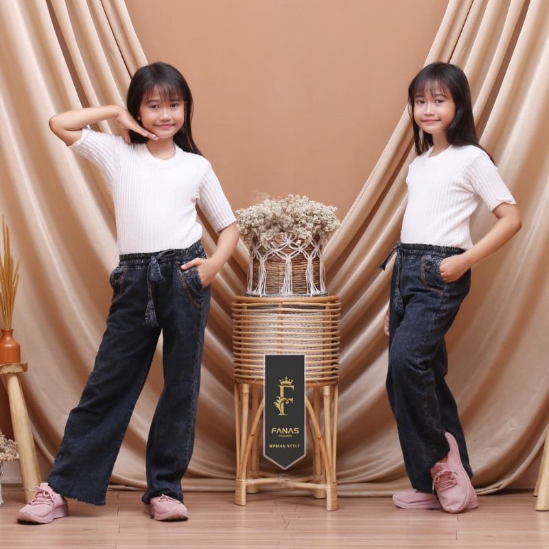 CELANA KULOT JEANS RAWIS ANAK tanggung 7-16 tahun