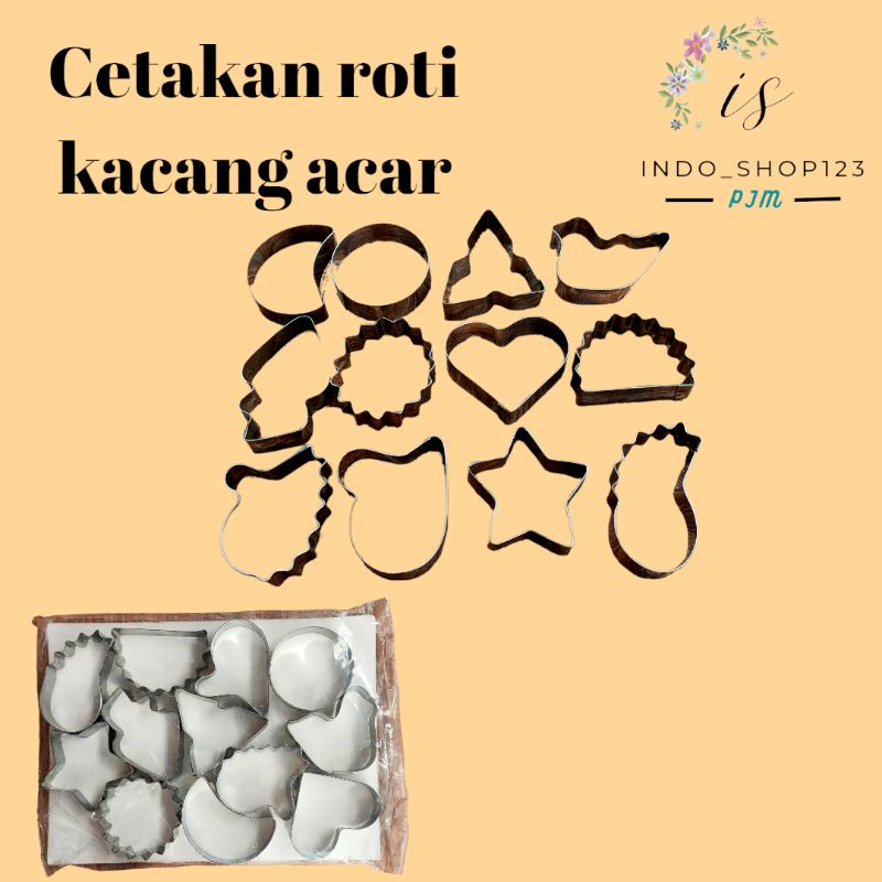 Cetakan roti kacang ACAR kue kering ceta kan kue kering mika cantik cetakan kastangel stainless stel