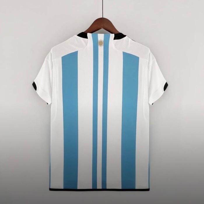 Jersey Baju Bola Argentina Home Piala Dunia 2022 Grade Ori