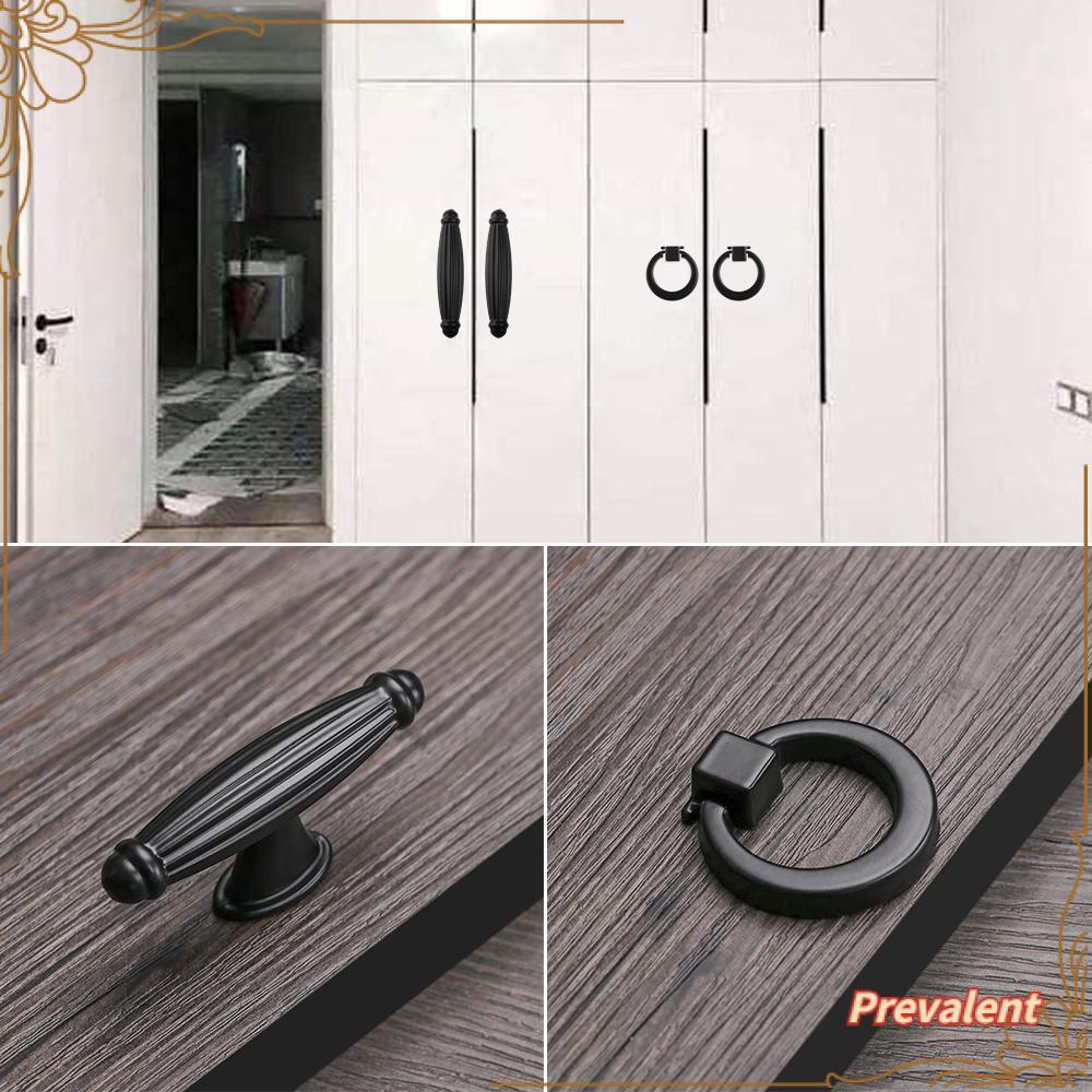 Preva Tarikan Lemari Kabinet Perangkat Keras Lemari Dresser Variasi Gaya Black Series Furniture Door Handle