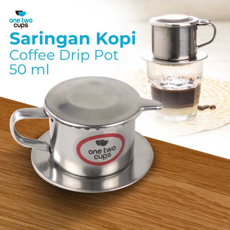 One Two Cups Filter Saring Kopi Vietnamese Coffee Drip Pot - LC1 50ml