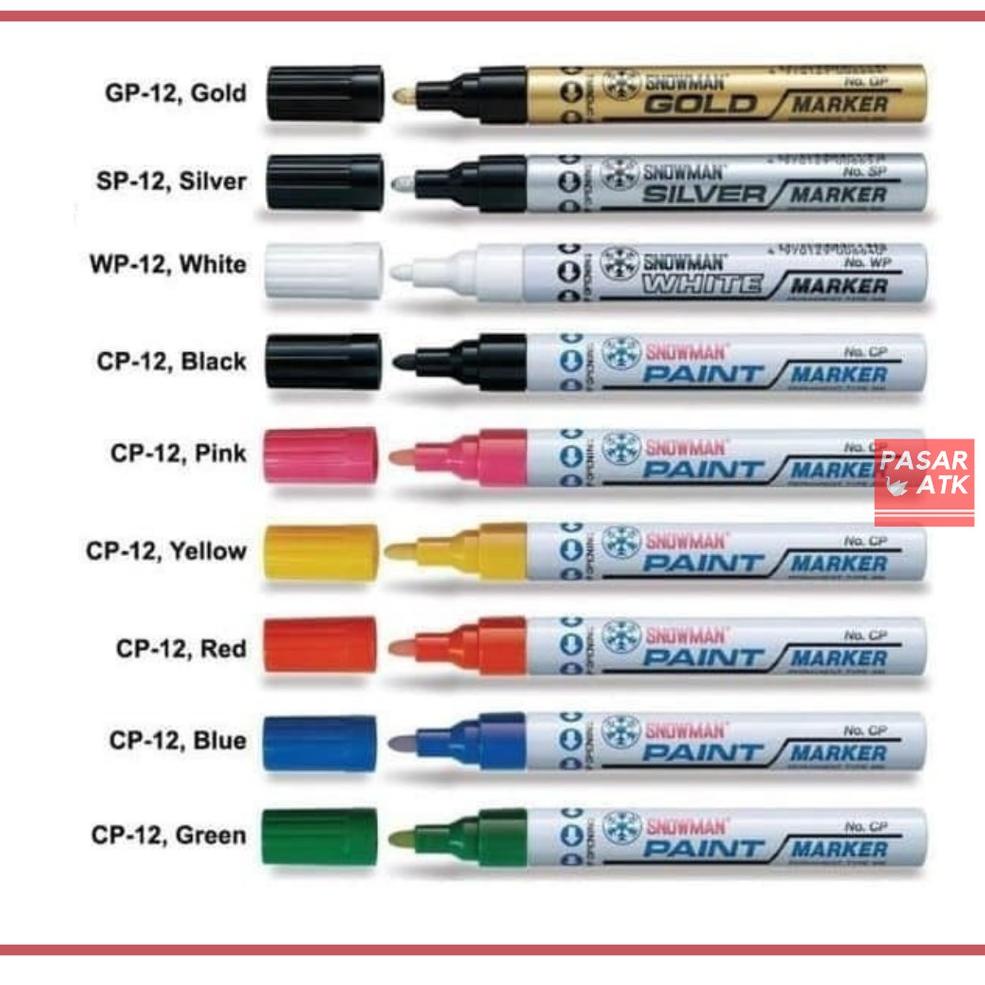

[C-K2K-✪] Spidol SNOWMAN paint marker (pcs)_langsung kirim
